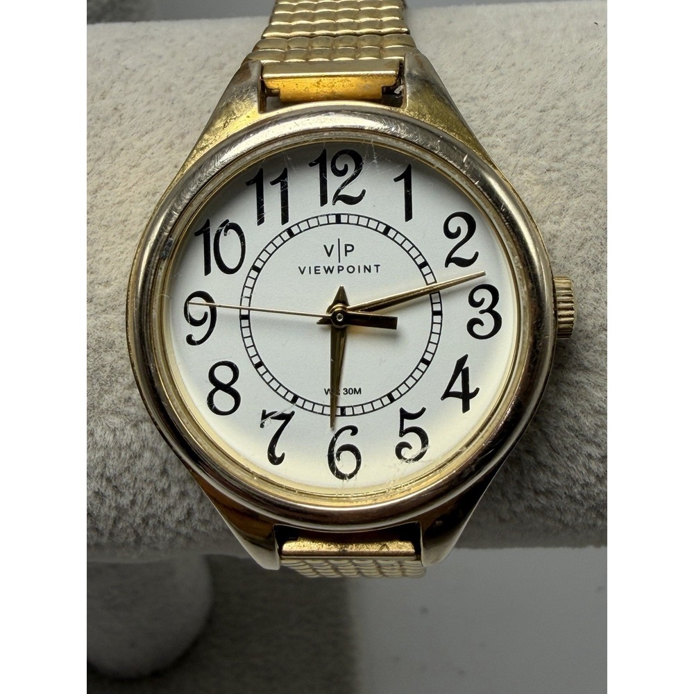 Timex Viewpoint Womens Watch CC3D82200 Stretch Band 30MM 6.5" NEW BATTERY